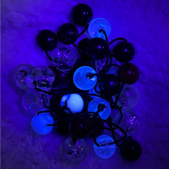 17 Pcs Hair Ties Ball Bubble Ponytail Holders Assorted Elastic Vintage GLOWS - Picture 1 of 2